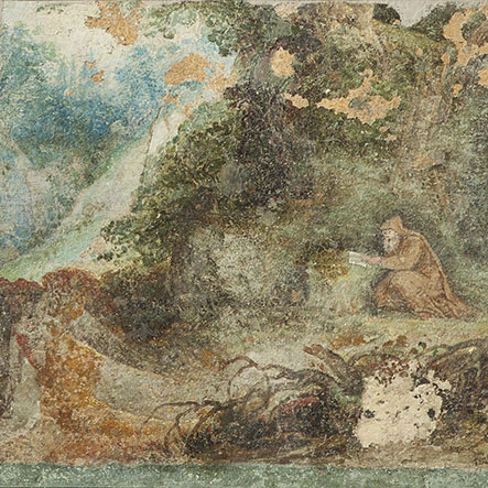 Image d'une partie des peintures murales à la Maison d'Erasme n°3