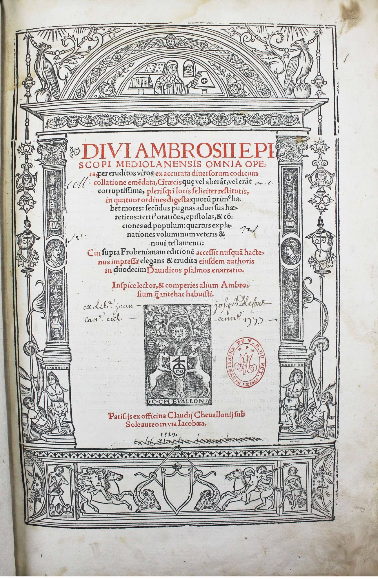 Les œuvres complètes de saint Ambroise de Milan