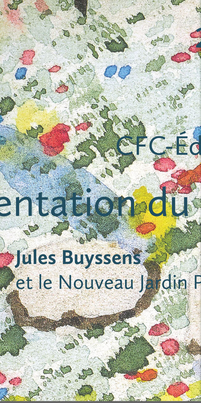 Affiche présentation du livre Jules Buyssens